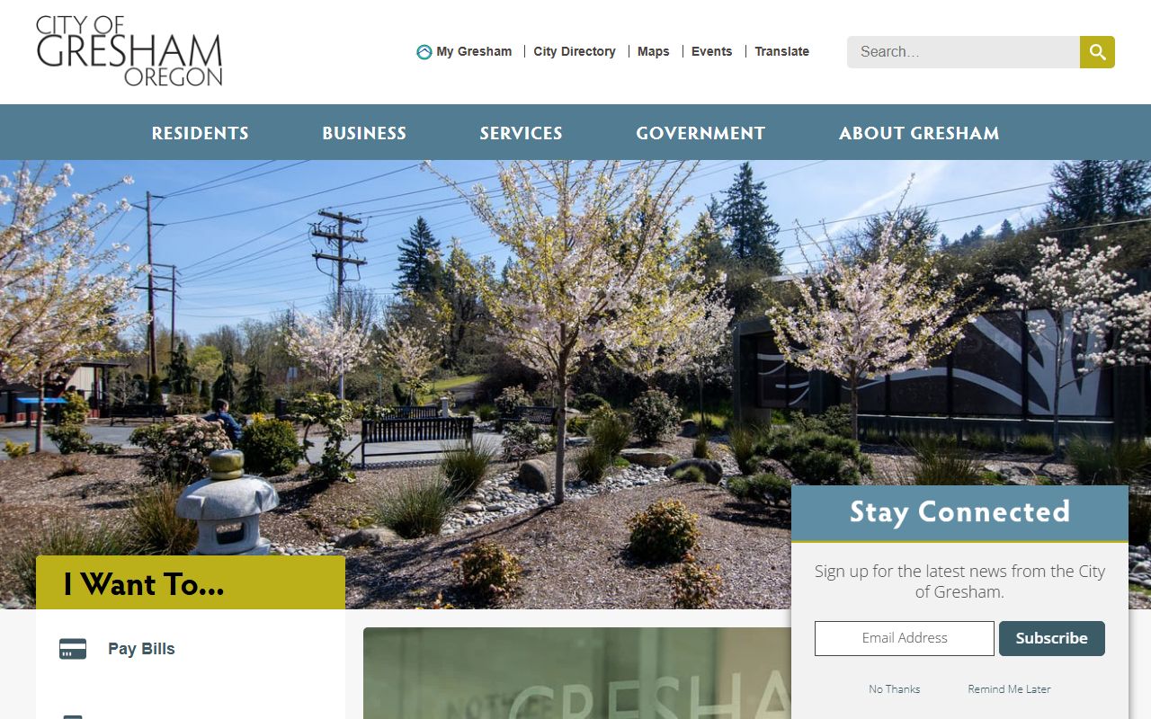 City of Gresham official site for Gresham bankruptcy records research