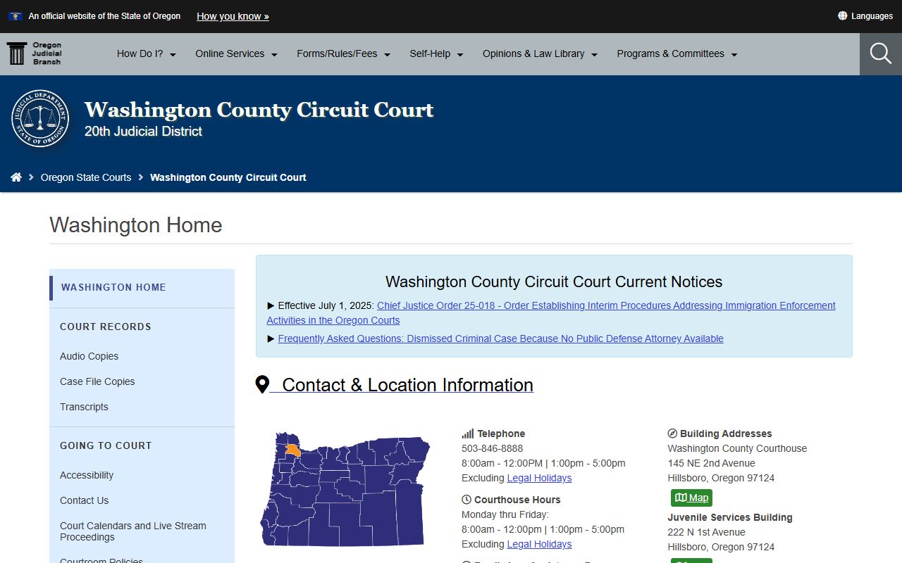 Washington County Circuit Court Hillsboro bankruptcy records