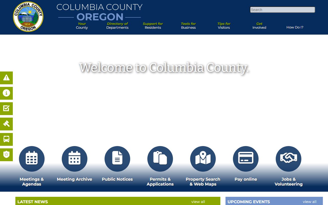 Columbia County Clerk official site for bankruptcy records access