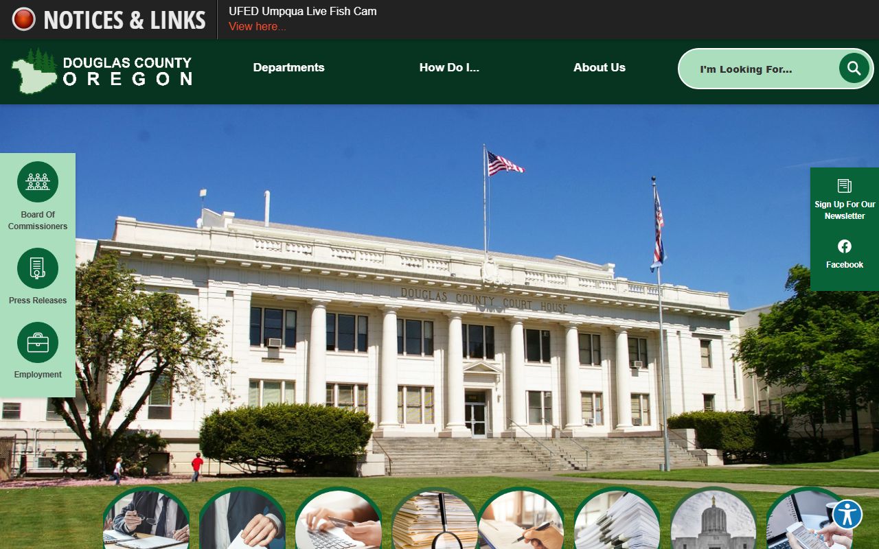 Douglas County official website for bankruptcy records information