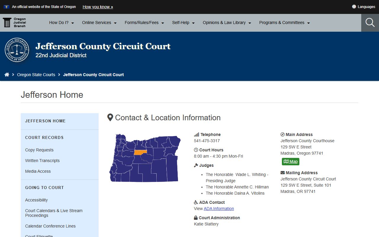Jefferson County circuit court page for bankruptcy records research
