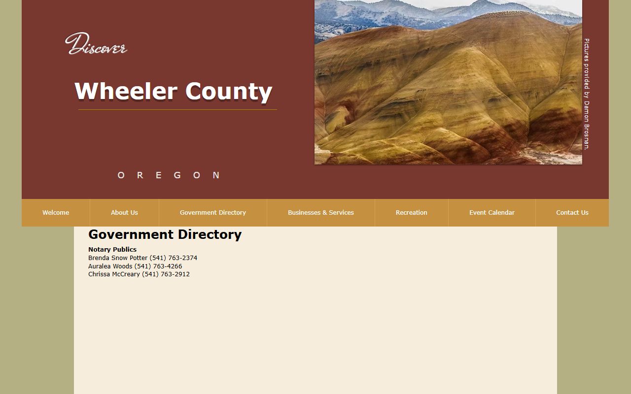 Wheeler County government page for bankruptcy records research